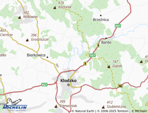 MICHELIN Ławica map - ViaMichelin