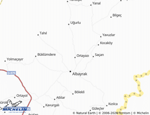 Mappa MICHELIN Ortayazı - ViaMichelin