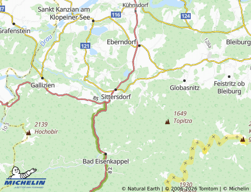 MICHELIN Sielach map - ViaMichelin