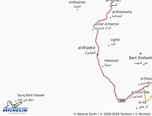 Carte MICHELIN al-Huwra - ViaMichelin