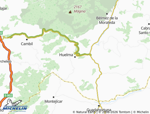 Kaart MICHELIN Huelma - ViaMichelin
