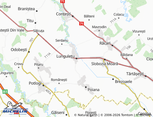 Mappa MICHELIN Lungulețu - ViaMichelin