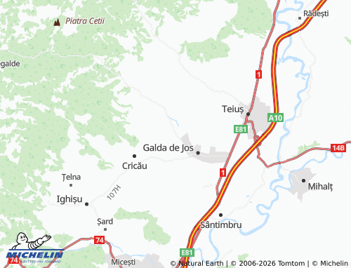 Mappa MICHELIN Mesentea - ViaMichelin
