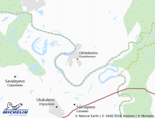 MICHELIN-Landkarte Okhlebinino - ViaMichelin