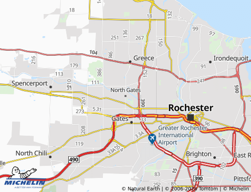 Mapa MICHELIN North Gates - ViaMichelin