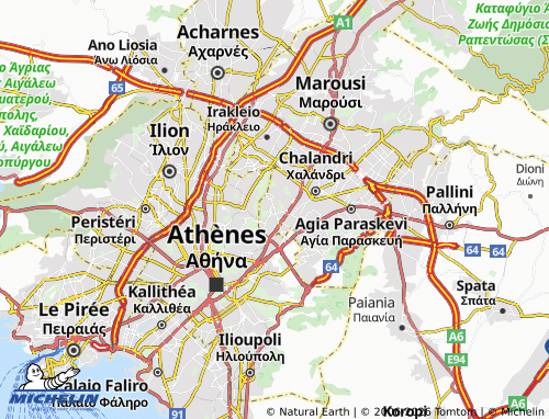 Mapa MICHELIN Psychiko - ViaMichelin