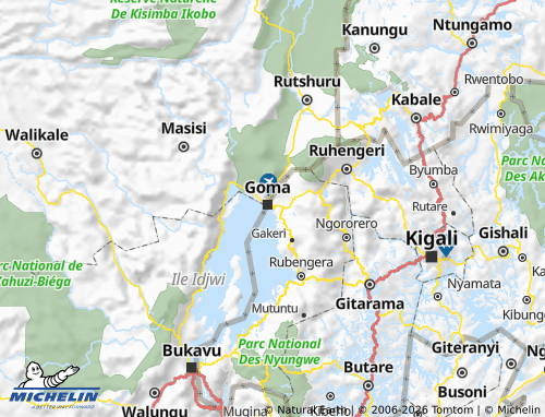 Mappa MICHELIN Rubavu - ViaMichelin