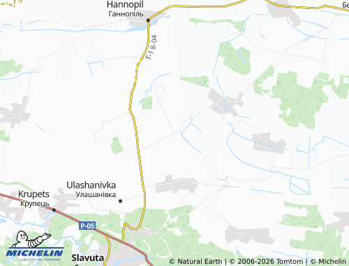 MICHELIN Ivanivka map - ViaMichelin