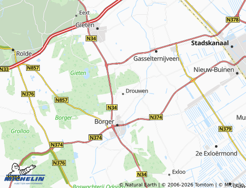 Carte MICHELIN Drouwen - ViaMichelin