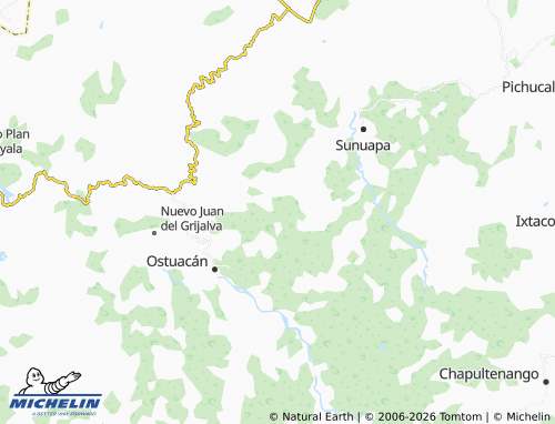 MICHELIN Ejido Catedral de Chiapas map - ViaMichelin