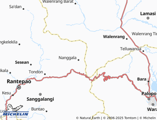 MICHELIN Nanggala map - ViaMichelin