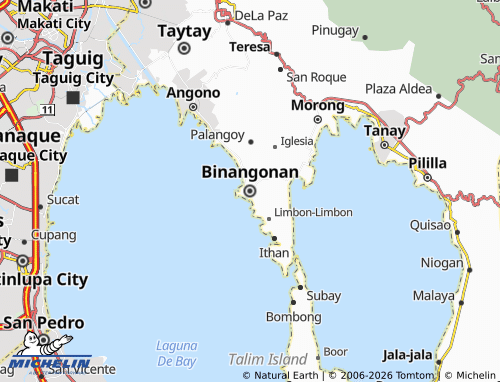 MICHELIN Binangonan map - ViaMichelin