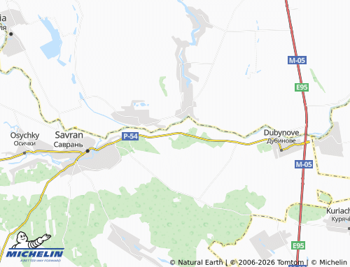 Mapa MICHELIN Vilshanka - ViaMichelin