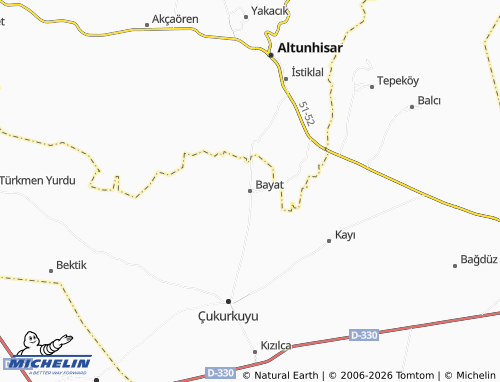 Mappa MICHELIN Bayat - ViaMichelin