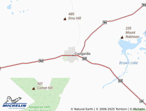 Mapa MICHELIN Coolgardie - ViaMichelin