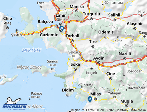 MICHELIN-Landkarte Selçuk - ViaMichelin