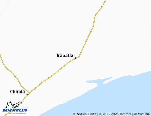 MICHELIN Bapatla map - ViaMichelin