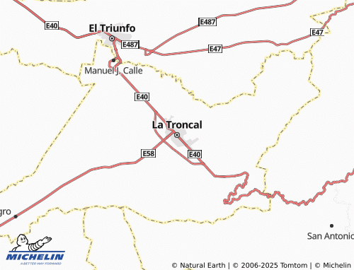 MICHELIN La Troncal map - ViaMichelin