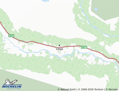 MICHELIN Lesja map - ViaMichelin
