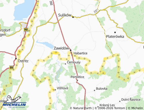 MICHELIN Habartice map - ViaMichelin