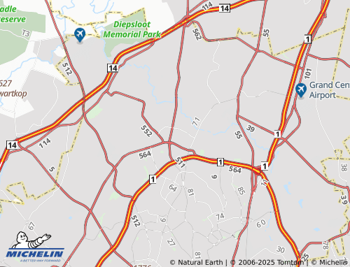 MICHELIN Lone Hill Extension 86 map - ViaMichelin