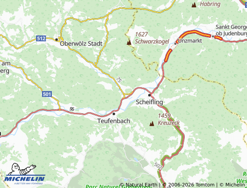 MICHELIN Niederwölz map - ViaMichelin