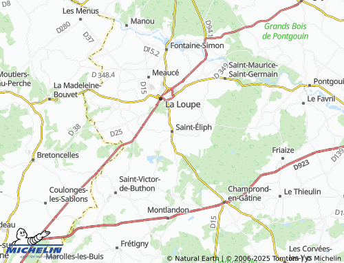 MICHELIN Saint-Éliph map - ViaMichelin