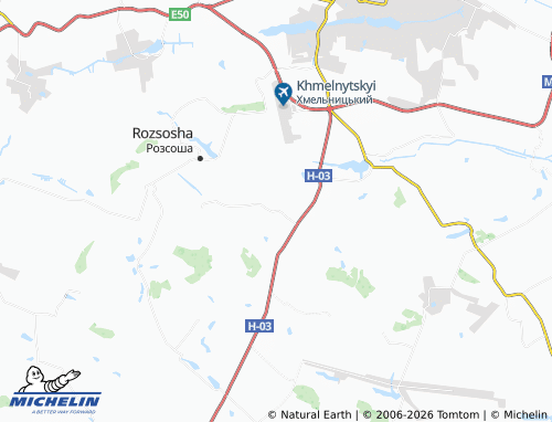 MICHELIN-Landkarte Skarzhyntsi - ViaMichelin