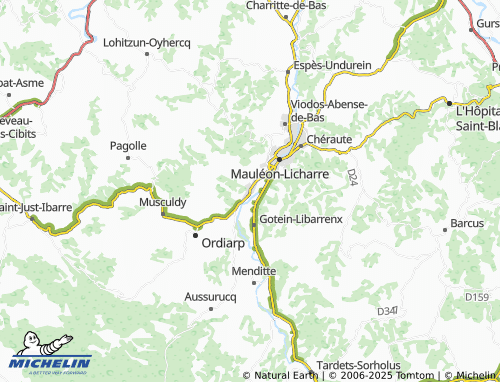 MICHELIN Garindein map - ViaMichelin