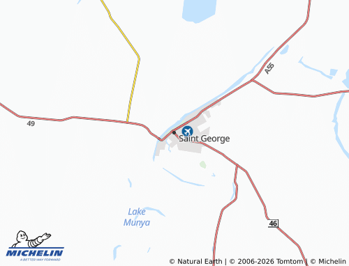 MICHELIN Saint George map - ViaMichelin