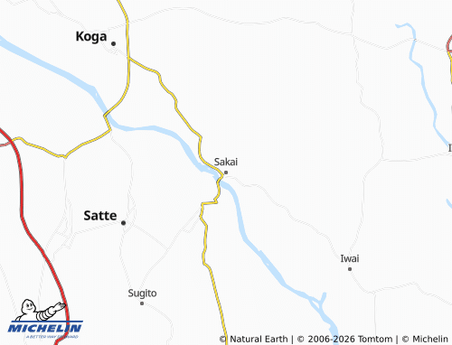 Mappa MICHELIN Sakai - ViaMichelin