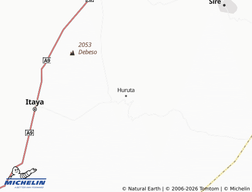 MICHELIN Arbe Gebeya map - ViaMichelin