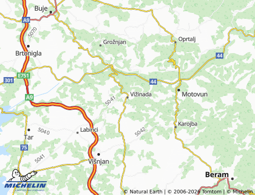 Mapa MICHELIN Vižinada - ViaMichelin
