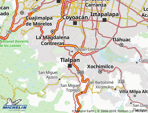 Kaart MICHELIN Villa Tlalpan - ViaMichelin