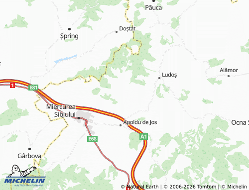 MICHELIN Sângătin map - ViaMichelin