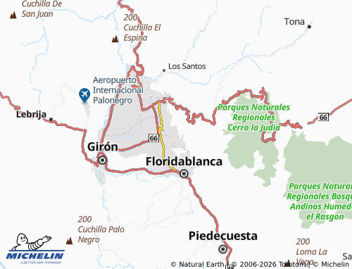 Mapa MICHELIN Altos del Cacique - ViaMichelin