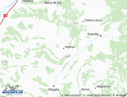 Mappa MICHELIN Hodoșa - ViaMichelin