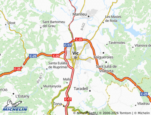Mappa MICHELIN Vic - ViaMichelin