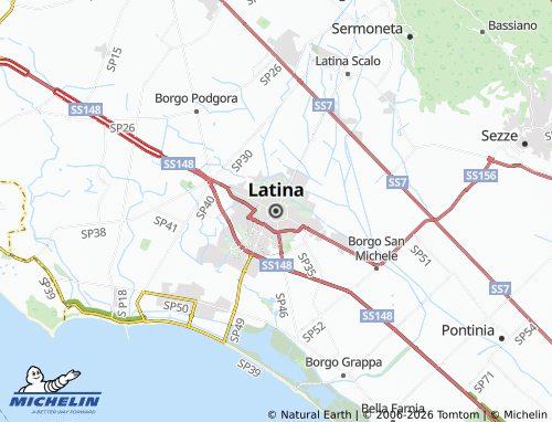 MICHELIN-Landkarte Latina - ViaMichelin