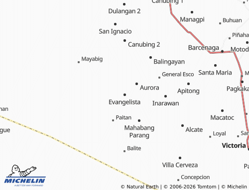 Mappa MICHELIN Evangelista - ViaMichelin