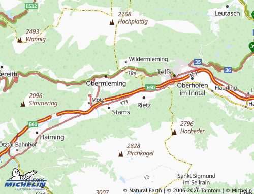 MICHELIN Thannrain map - ViaMichelin
