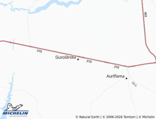 Mapa MICHELIN Guzolândia - ViaMichelin