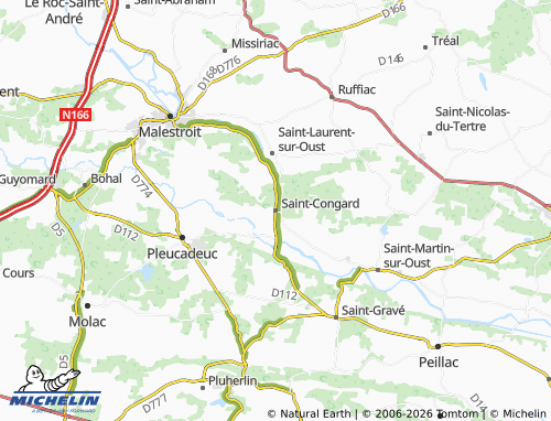 Mappa MICHELIN Saint-Congard - ViaMichelin