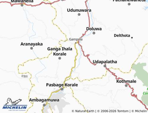MICHELIN Ethgala West map - ViaMichelin