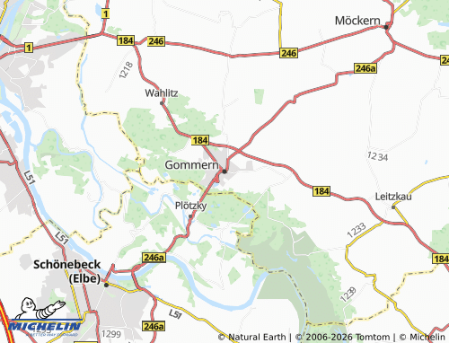 MICHELIN Gommern map - ViaMichelin