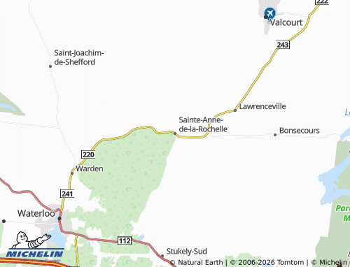 MICHELIN Sainte-Anne-de-la-Rochelle map - ViaMichelin