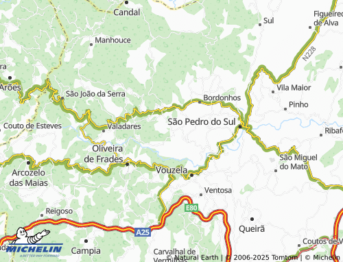 MICHELIN-Landkarte Freixo - ViaMichelin