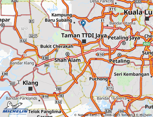 MICHELIN Seksyen 15 map - ViaMichelin