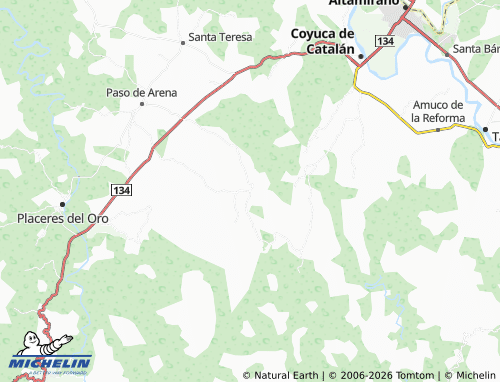 MICHELIN-Landkarte Las Cruces - ViaMichelin