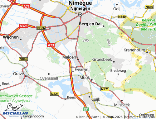 Carte MICHELIN Malden - ViaMichelin